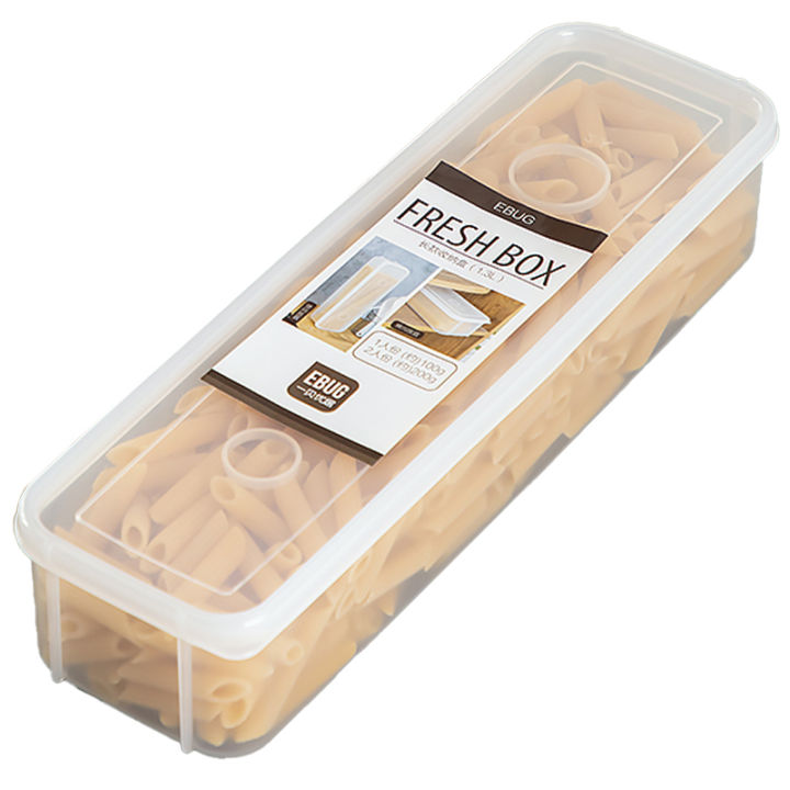 Japanese Style Kitchen Noodle Storage Box Food Grade Plastic Dry Pasta ...
