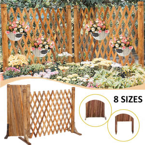 Garden Fence Wood Garden Fencing Extendable Instant Fence for Home Yard Garden Indoor Outdoor