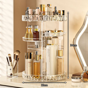TUCHANG | Rotating Clear Acrylic Makeup Storage Box