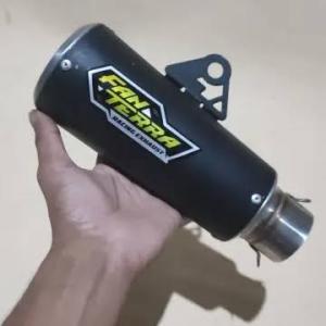 selincer knalpot fantera gp1 black sarangan setengah p20cm inlet 50mm PNP all motor