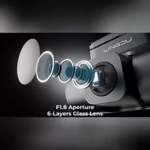 Lingdu V620 4K Dual-Channel Dash Cam with GPS WiFi 6 Bluetooth Voice Control ADAS 60FPS and Supercapacitor Functio
