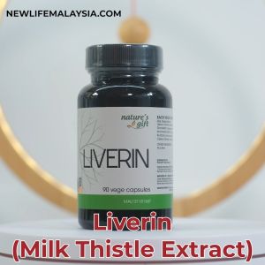 Liverin - Milk Thistle Dandelion Artichoke Burdock Celery Extract Natural Detox Supplement 90 Vegecaps NewLife