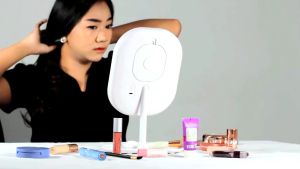 RIPPLE KACA CERMIN LAMPU LED SENTUH RECHARGER PRAKTIS FLEKSIBEL MAKE MIRROR BEAUTY WARANTY 1 YEAR