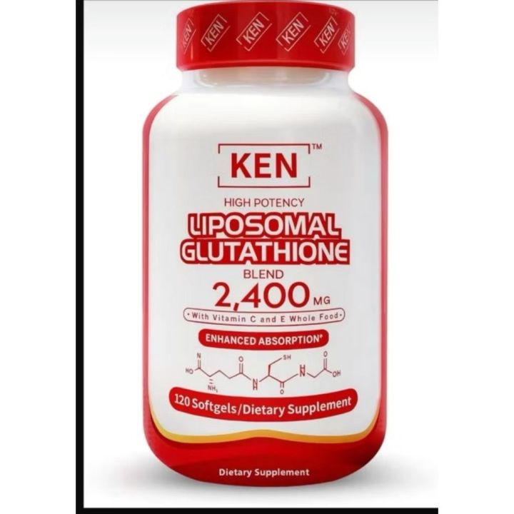 KEN High Potency Liposomal Glutathione with MCT Oil, Antioxidant for Cell  Protection, Immune & Liver Support,