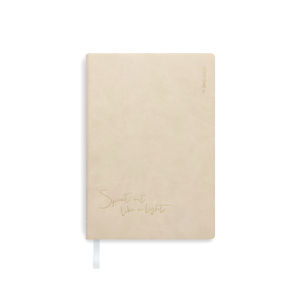 Elegant Simple A5 Notebook Time Opens Things Student Artistic Class Notebooking Ins Style Soft Leather Bound Diary Journal