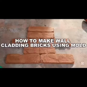 Rip Rap Silicone Mold for concrete wall stone effects re usable 800times 54x54cm size