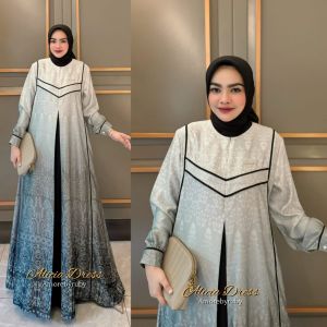 damla id gamis motif simple kekinian produk terbaru Amore by ruby edisi fatema dress