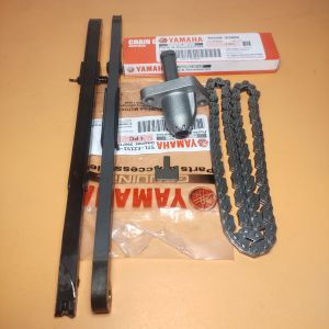 Rantai keteng Yamaha Mio sporty+lidah tensioner+tonjokan keteng Yamaha Mio lama soul karbu
