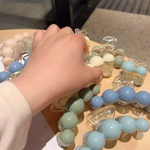 Jepit Rambut Mutiara Pearl Bobba Jepitan Fashion Daily Salon Warna Pastel Gaya Korean Style