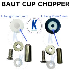 Baut Set Poros As Besi Stainless Blender Meat Grinder Penggiling Daging 1 2 dan 3 Liter