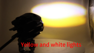 New 2PCS Universal 5 Inch 300W Yellow LED Work Light Square Mini Waterproof Driving Light Fog Light