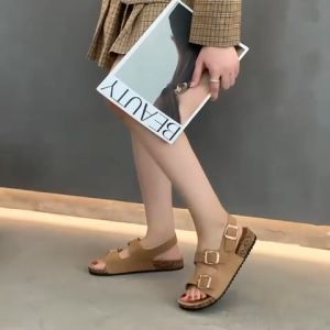 Z&R Store Flat Sandals For Mens & Womens Adjustable Dual Strap With Ankle Strap Exquisite Casual Flat Sandals (standard size)