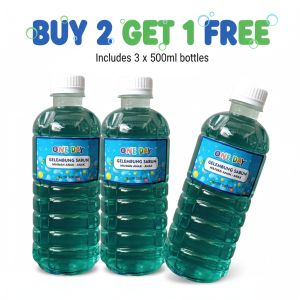 Refill bubble gun isi ulang gelembung sabun 500ml (BUY 2 GET 1 FREE) / BELI 2 BOTOL DIKIRIM 3 BOTOL