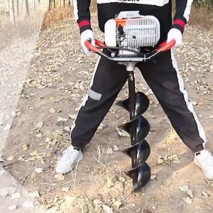 REAIM Mesin Bor Tanah Mesin Bor Penggali Lubang Tanah Double Operator