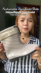 Korean Fashion Women Mid Calf Rain Boots Breathable Comfortable Thick Sole Waterproof Non-slip Outdoor Vacation Rain Protection Boots