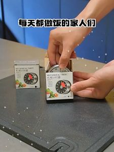 Stainless Steel Magnetic Mechanical Timer Kitchen Visual Timers 60-Minutes Countdown Cooking Tools Alarm Reminder Clock