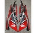 STRIPING STANDAR ORI LIST STIKER SUPRA X 125 FI TAHUN 2019 HITAM FULL INJEKSI. 