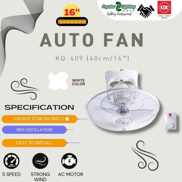 【Ready Stock】KDK KQ409 16