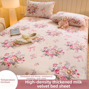 Kiss Dear | Winter Thickening Flannel Bed Sheet