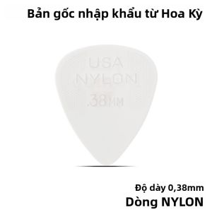 Dunlop Nylon Guitar Picks Dẻo Chống Trượt Chống Mài Mòn Phù Hợp Cho Các Phong Cách Chơi Đàn Guitar Phổ Biến