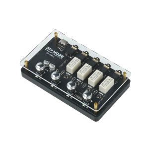 Bộ Chuyển Đổi Âm Thanh Stereo 3.5mm 4 Chiều 4 Trong 1 Với Rơle Khóa Cho PC TV Game - Bộ Chọn Một Nút Type-C