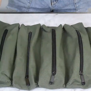 กระเป๋าพับเก็บเครื่องมือช่างแบบม้วนได้ 5 ช่องซิป หิ้ว-แขวน-ใส่รถได้ ใช้งานหลากหลาย ME0057