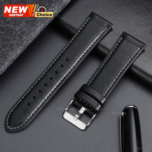22mm Crazy Horse Pattern Watch Strap Fashion Style Smartwatch Leather Quick Release Bracelet Universal Wristband Women Men Belt