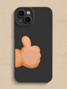 Ultra-Thin Silicone Phone Case Full Protection Anti-Fall Big Thumb Creative Personality Compatible with   6s to 16 Models