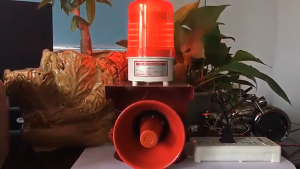 220V Industrial Sound Light Alarm High Volume Siren Horn Red Strobe Warning Light Safety Alert Device for Workshop Construction Site