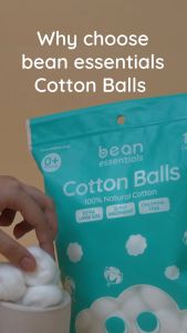 [Bundle of 6] bean Baby Cotton Balls (100s) 6 x 100g
