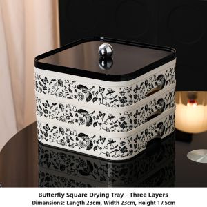 MEIWEISI | Vintage Style Home Ceramic Paper Towel Holder Set