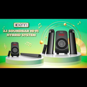 DENN DLA-SB2880BO 5.25" Sub Bass 2.1 PC Audio+Soundbar Hybrid System