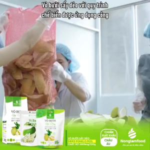 Vỏ Bưởi Sấy Dẻo NONGLAMFOOD Hàng Chuẩn Xuất Khẩu Hương Vị Chua Ngọt Hài Hòa Trái Cây Sấy Dẻo Ăn Vặt Văn Phòng Túi 85g
