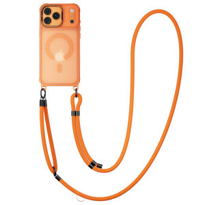 Tương Thích Cho Magsafe Sạc từ Chống Sốc Máy Ảnh Vô Hình Chân Đế Trường Hợp Đối Với iPhone 17 Pro Max Air 16 Pro Max 15 Pro 14 Cộng Với iPhone 13 Pro Max Trường Hợp Với dây Lanyard có thể tháo rời đeo chéo có dây đeo vai iPhone Bìa