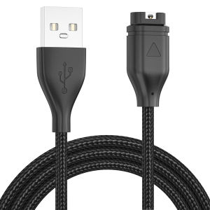 Nylon Type C USB Charger Cable For Garmin Venu2/VenuSq2/3/3S Fenix 6/7/6S Pro/5X Plus Vivoactive4/4S/3 Forerunner 945/935/245