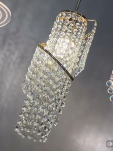 Living Room Decorative Crystal Pendant Light Modern Creative Dining Room Lamp Bedroom Bedside Light