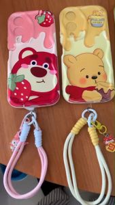 Case Vivo Y17s เคสนิ่มพร้อมสายคล้องโทรศัพท์ กันกระแทก ลายการ์ตูน น่ารัก