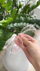 Kính Thời Trang Mắt Tròn Gọng Trong Suốt Cidu Mk31