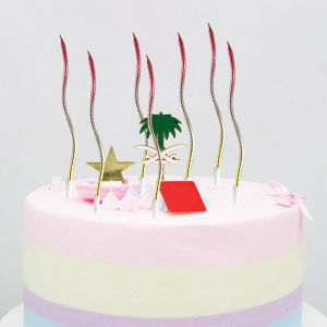 Lilin Lengkung & Lilin Gradien Warna-warni: Dekorasi Kue Ulang Tahun yang Eksklusif