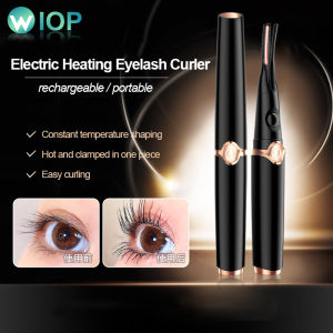 Electric Heated Eyelash Curler: Fast Heating 3-Gears Temperature Control & USB Rechargeable Clip