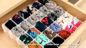 1Pcs Adjustable DIY Drawer Divider Storage Shelves Household Free Combination Partition Board