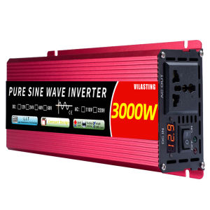 Portable Pure Sine Wave Inverter 1000W-5000W 12V to 220V 50HZ DC-AC Car Solar Power Converter High Frequency Inverter for Tra
