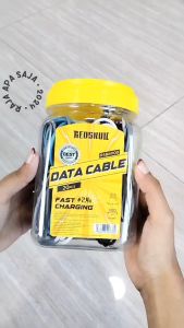 Kabel Data Charger Isi 20 10 Pcs Micro USB 2.4A 2A Casan Grosir Toples Android Redskull RSBM100