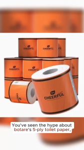 [Ready Stock] 5Ply Botare Cheerful Toilet Paper Toilet Roll / 125g per roll / 16 roll per box