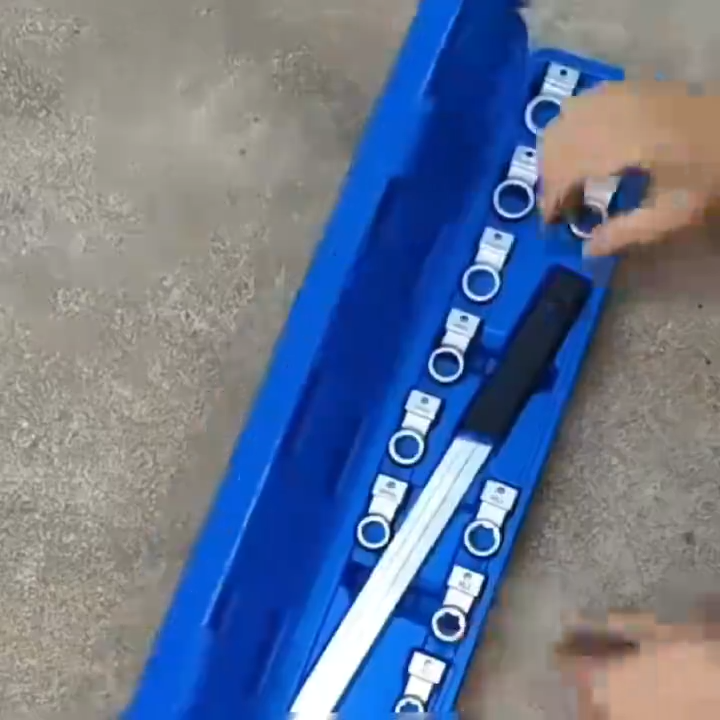 Spot goods 15pcs 12-19mm Serpentine Adjustable Wrench Tool for Automotive Engine Belt Pulley Removal and Installation 工具盒