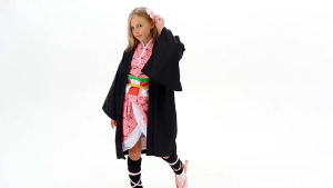 Kamado Nezuko Anime Cosplay Costume Kimono Demon Slayer Kamado Nezuko Costume Wig Womens