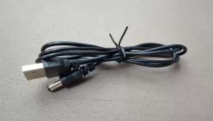 Cáp Sạc USB Sang DC 1M 5V Với Đầu Cắm Tròn 5.5*2.1mm Dây Nguồn Cho Máy Tính Bộ Định Tuyến Bộ Sạc Dây Nối Dài