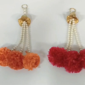 Traditional Beaded Wall Hanging | Pooja Room & Door Decor for Diwali Home & Festival Decoration – 1 Pc