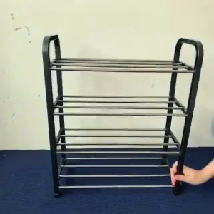 ชั้นเก็บรองเท้า ชั้นวางรองเท้า 4 ชั้น จัดเก็บรองเท้าได้หลายคู่ จัดระเบียบรองเท้า ตู้รองเท้า ชั้นวางอเนกประสงค์  แข็งแรง ทนทาน