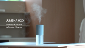[LUMENA] H2X Portable Car Humidifier | Wireless Mini Cool Mist | 500ml Rechargeable with LED Night Light